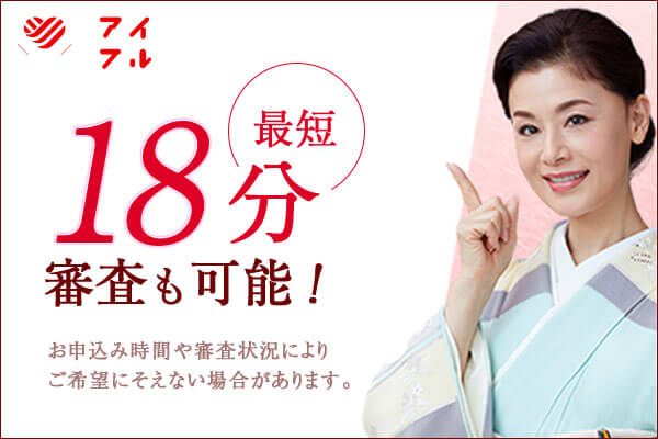 アイフルの最短審査時間18分のキャプチャ